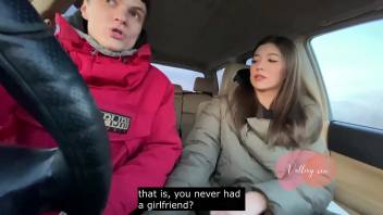 SPY CAMERA Real russian blowjob in car with conversations